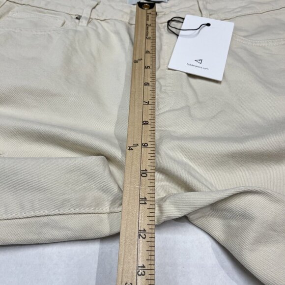 Hidden‎ Tracey Jeans Womens 31 Cream Tracey High Rise Straight Distressed Denim - Picture 7 of 11